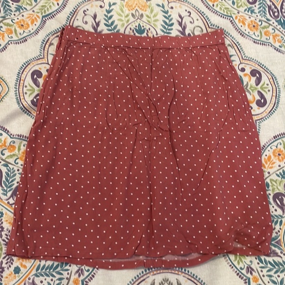 Abercrombie & Fitch Button-Front Crepe Mini Skirt - Picture 3 of 4